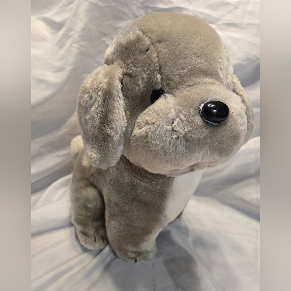 Adorable Gray Stuffed Animal‎ Dog
